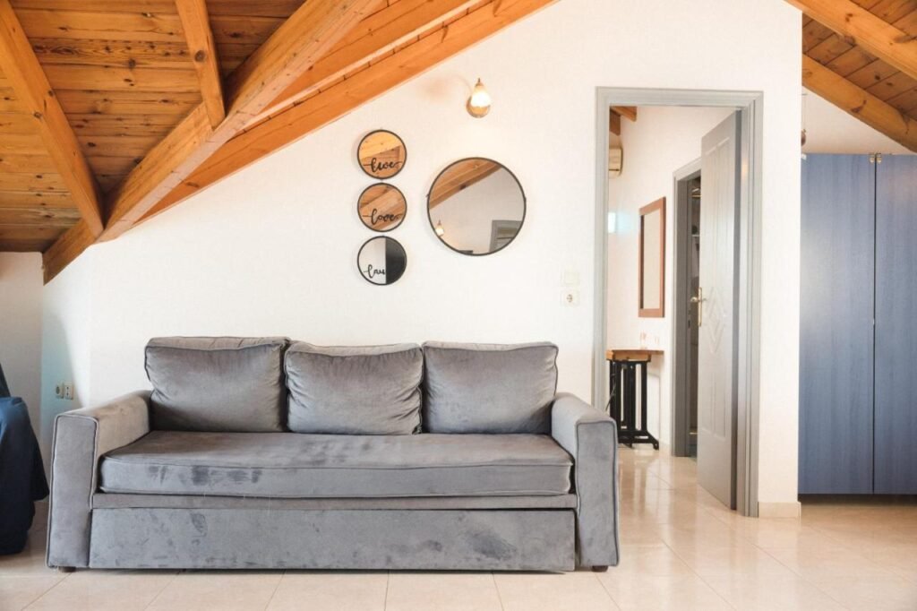 Living room with sofa bed